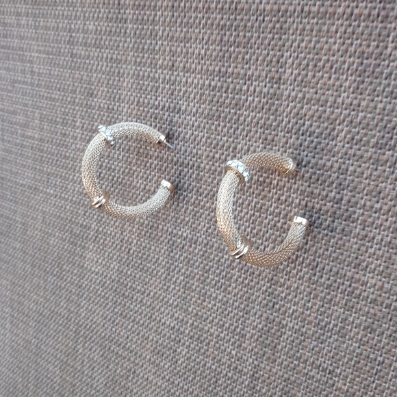 Vintage 💛 Earrings 💎 Rhinestone 🗯 - Picture 3 of 6